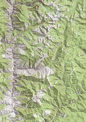 Frank Church Crags Map at 1:24,000 scale.